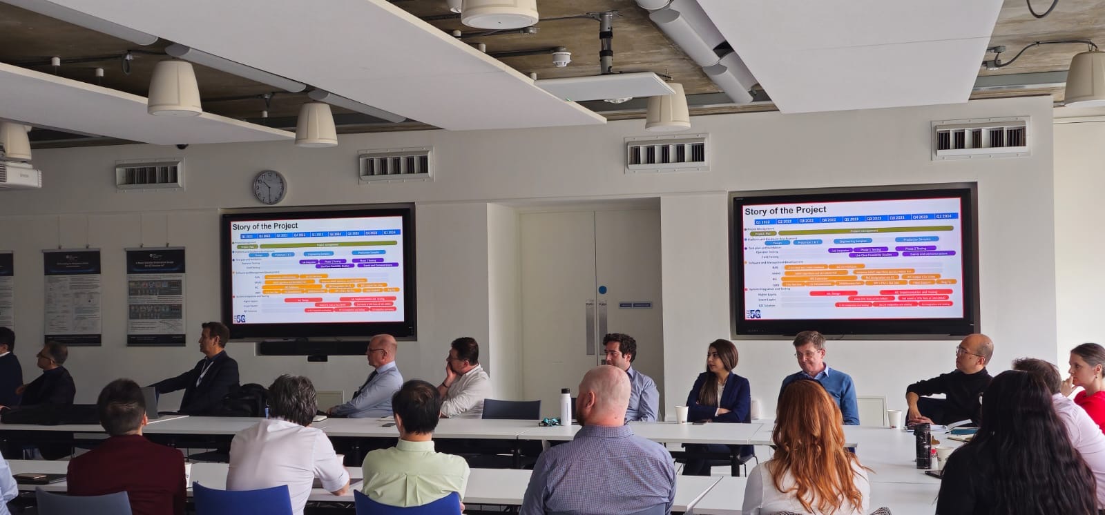 Attendees of the Flex-5G Closing Event at University of Surrey